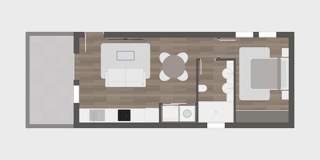 Vector floor plan