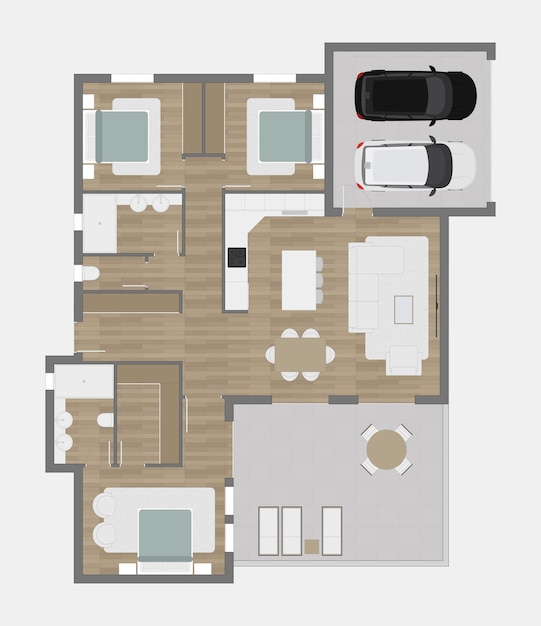 Vector floor plan