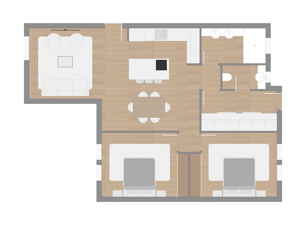 Vector floor plan