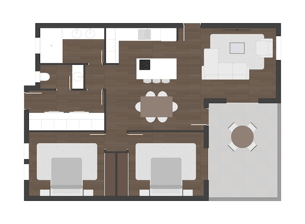 Vector floor plan