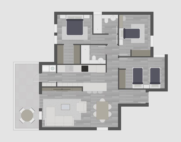 Vector floor plan