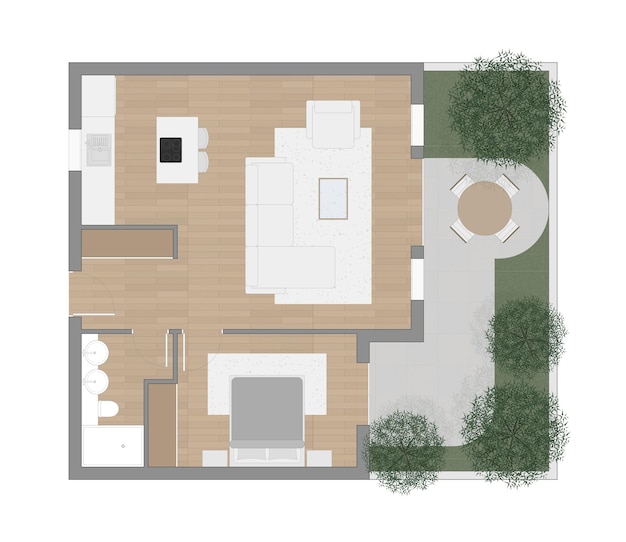 Vector floor plan