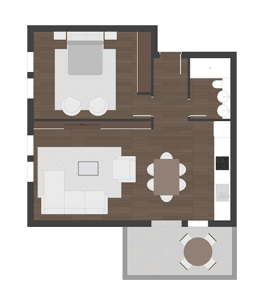 Vector floor plan