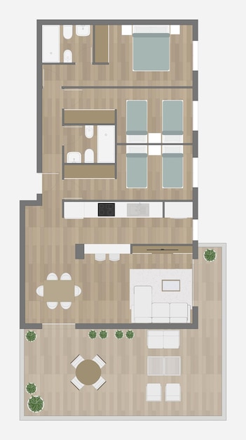 Vector floor plan