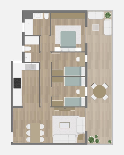 Vector floor plan