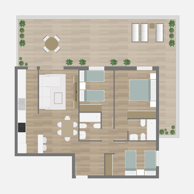 Vector floor plan