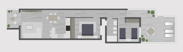 Vector floor plan