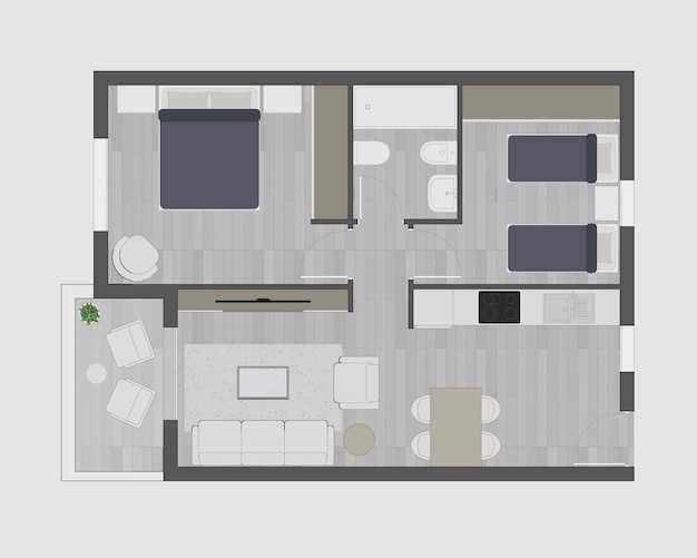 Vector floor plan