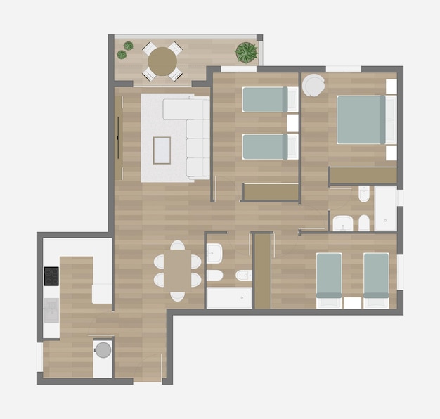 Vector floor plan