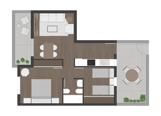 Vector floor plan