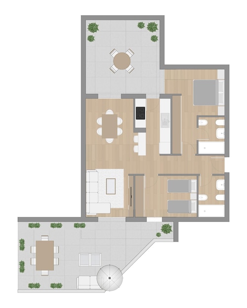 Vector floor plan