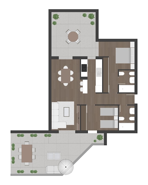 Vector floor plan