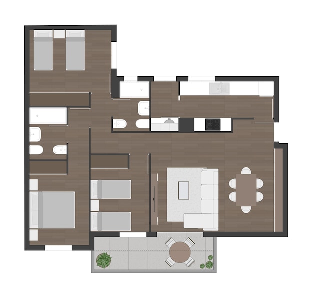 Vector floor plan