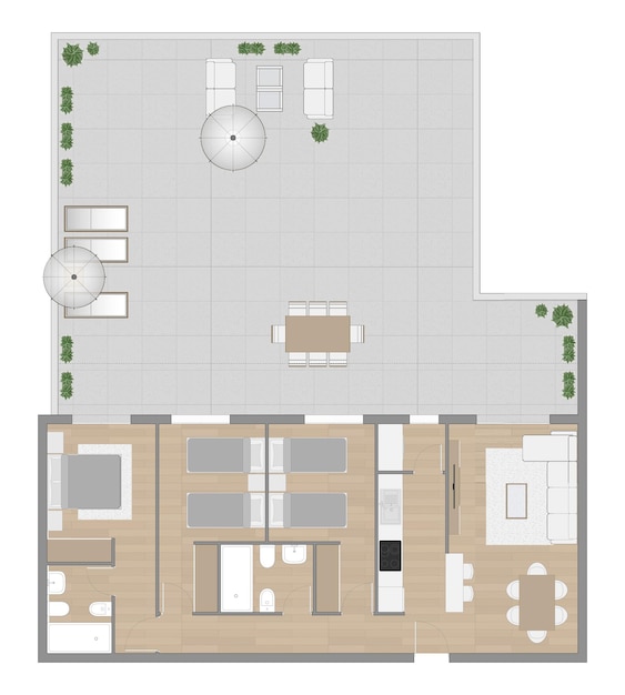 Vector floor plan