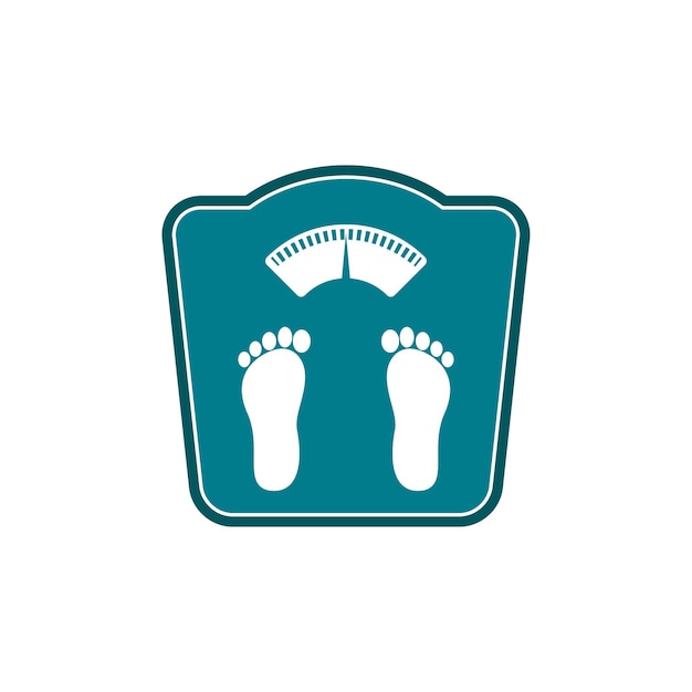 floor scale icon vector logo design template