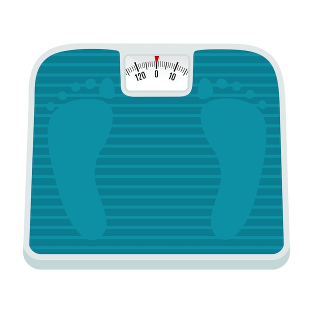 Floor scales are modern the concept of excess weight body positive vector illustration