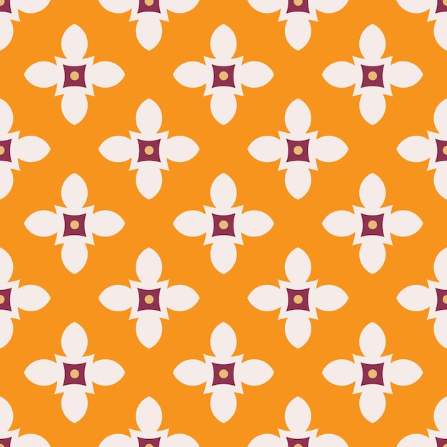 Vector floor tiles pattern in retro style