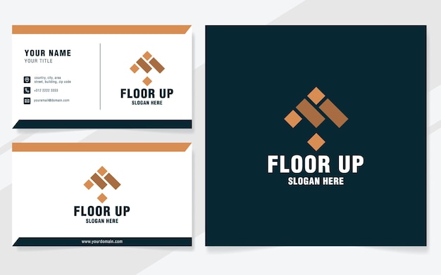 Floor up logo template on modern style