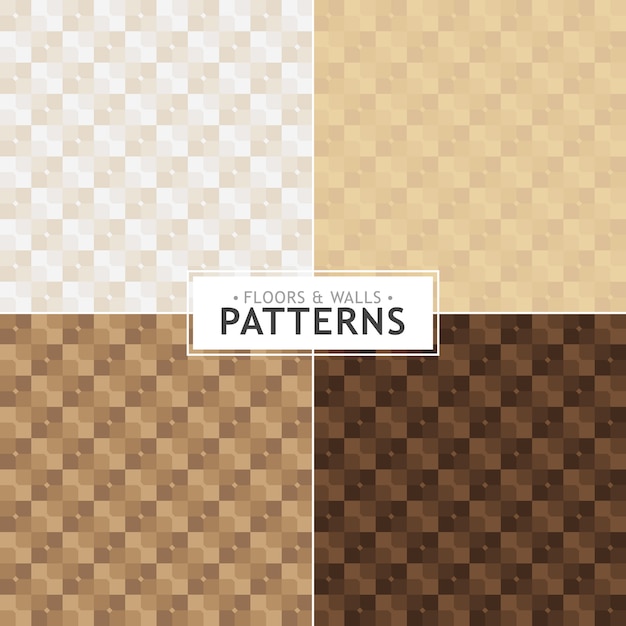 Vector floors & walls patterns