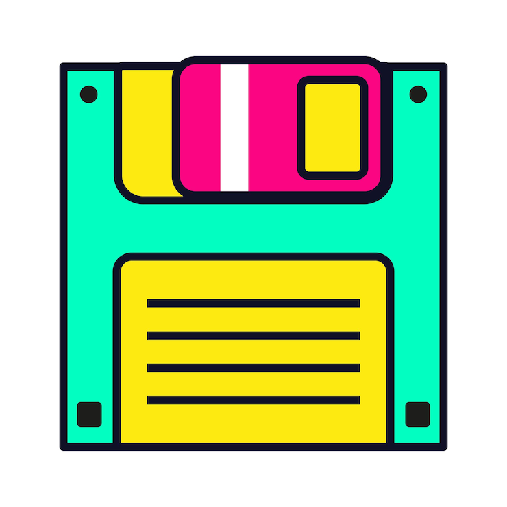 Vector flopp disk vector illustration