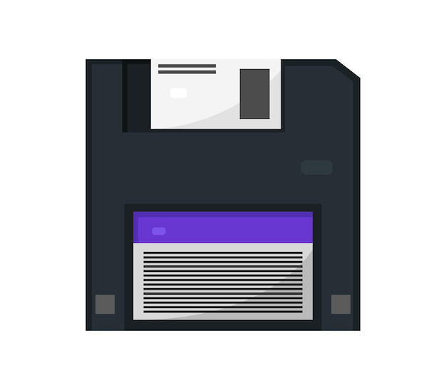 Vettore floppy disk illustrato