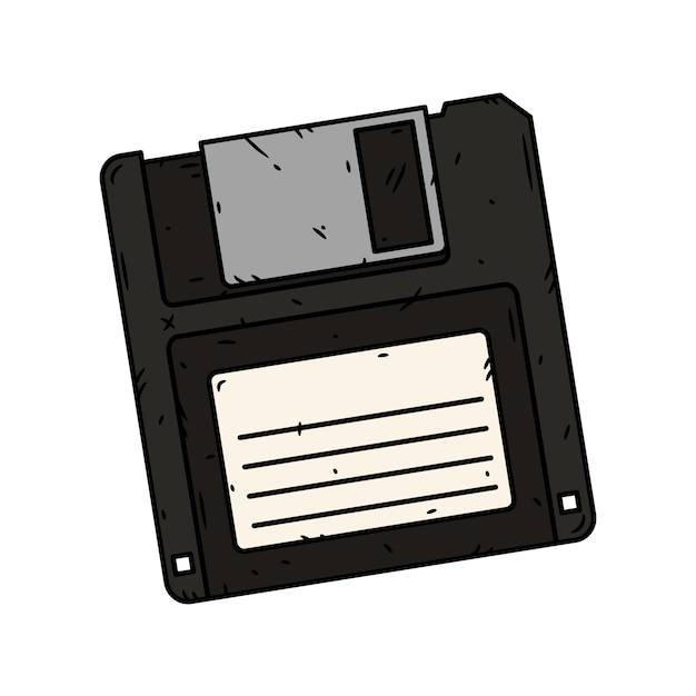 Floppy disk illustration.