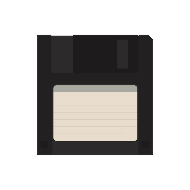 Vettore mockup di floppy disk