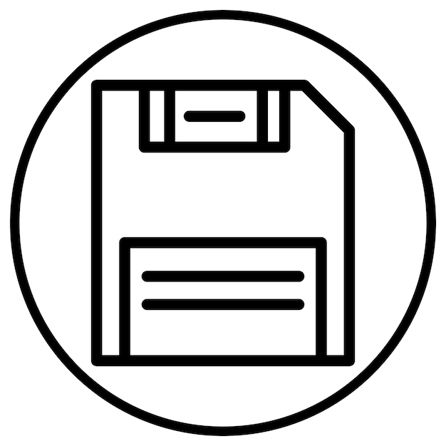Иллюстрация векторного дизайна иконы дискеты