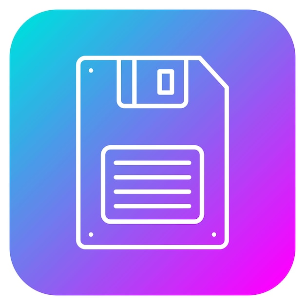 Floppy Disk vector icoon Kan worden gebruikt voor Computer en Hardware icoonset