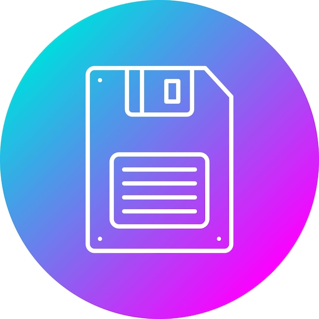 Floppy Disk vector icoon Kan worden gebruikt voor Computer en Hardware icoonset