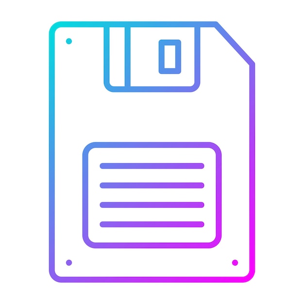 Floppy Disk vector icoon Kan worden gebruikt voor Computer en Hardware icoonset