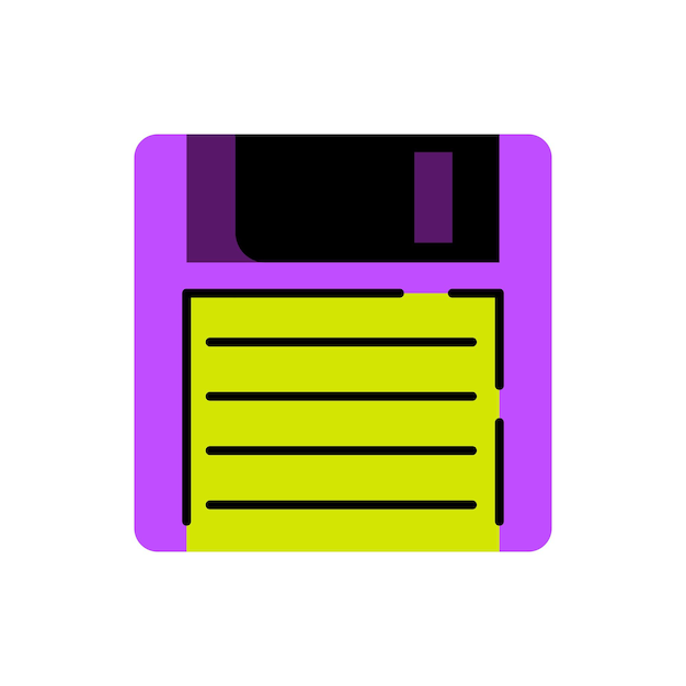 Floppy disk vector illustration