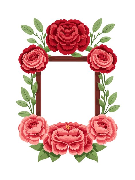 Flora frame template