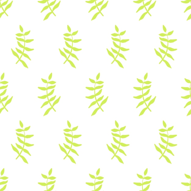 Floral abstract pattern Bright light green plants on a pattern for wallpapers textiles fabrics