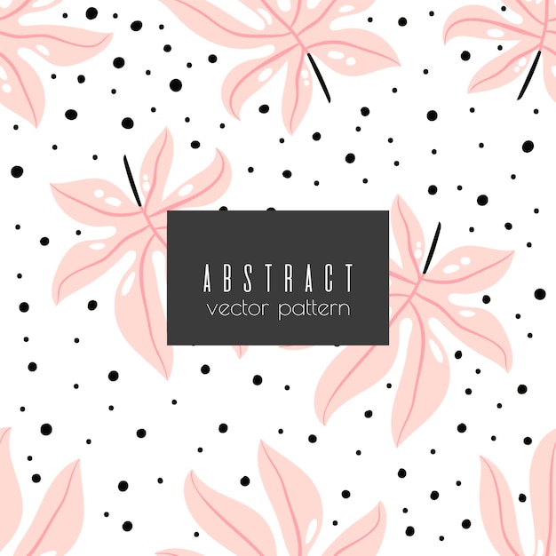 Floral abstract seamless pattern