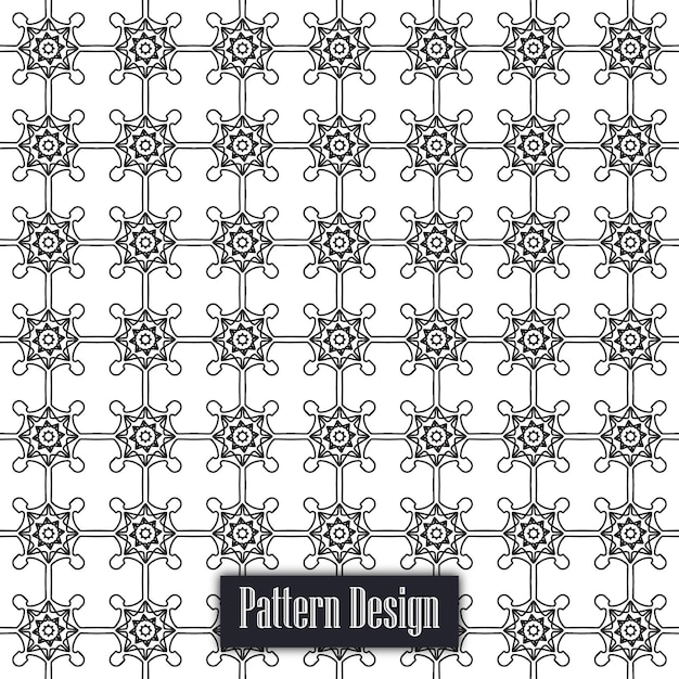 Floral abstract vector pattern design