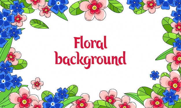 Floral achtergrond kleur