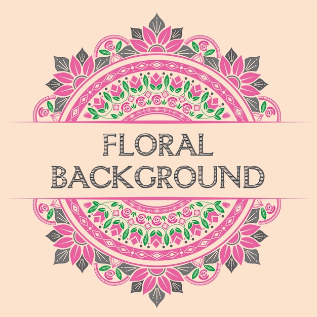 Vector floral achtergrond ontwerpconcept