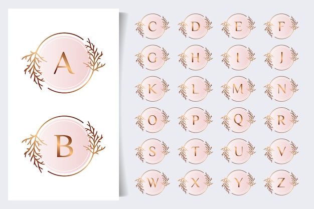 floral alphabet collection 