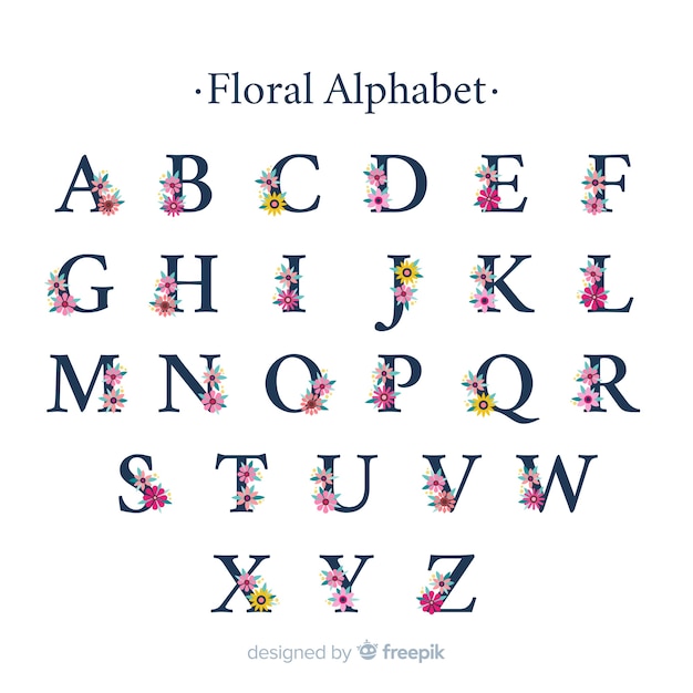 Floral alphabet