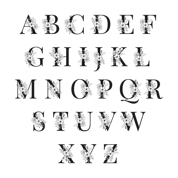Floral Alphabet