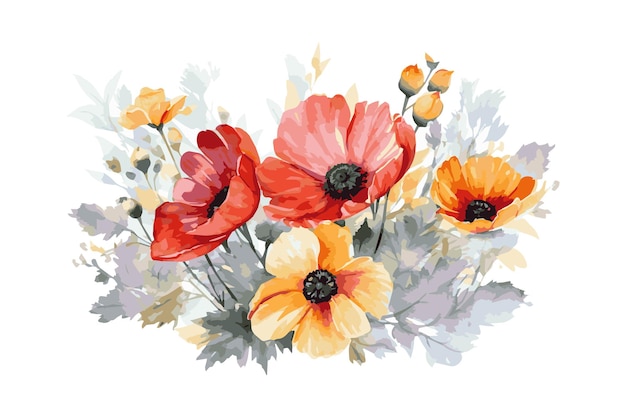 Floral aquarel achtergrond
