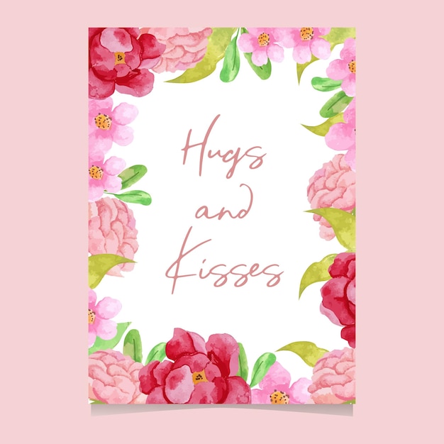 Floral arrangement achtergrond voor kaart, wenskaart, kalender, banner, behang