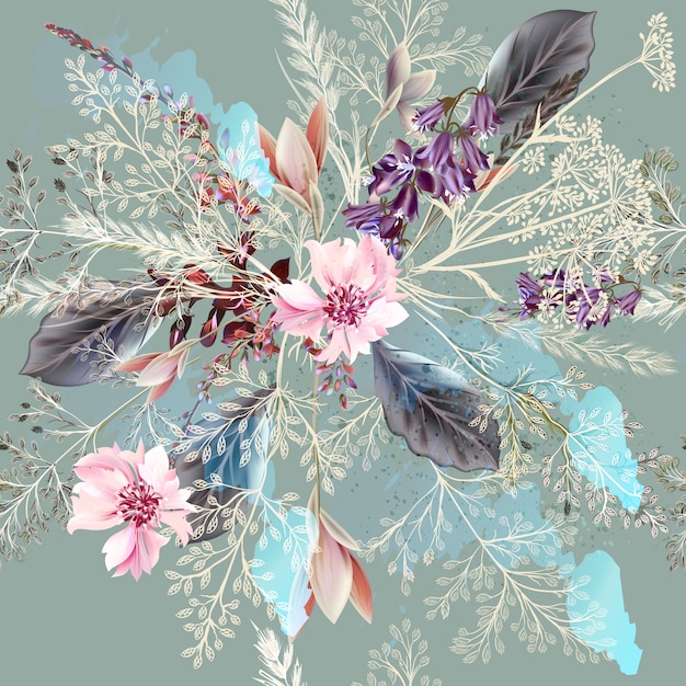 Vector floral backgorund design