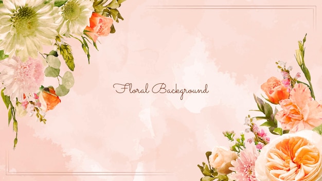 Floral Background design template