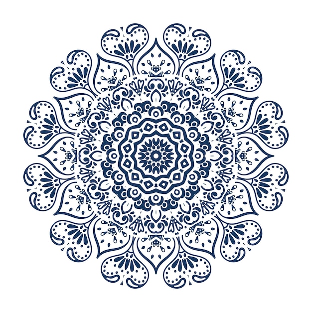 Цветочный дизайн фона, векторная индийская мандала