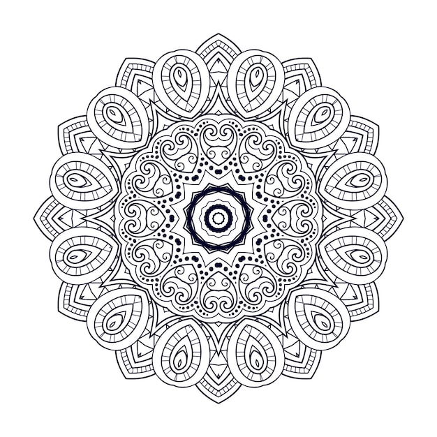 Floral background design, vector indian mandala