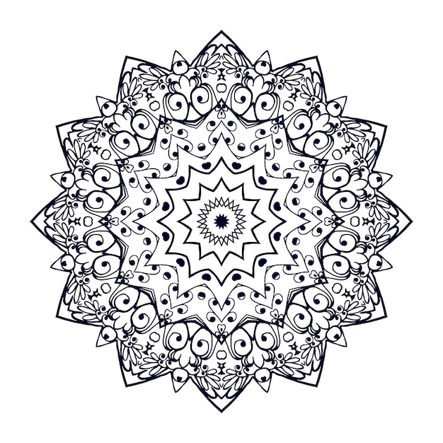 Floral background design, vector indian mandala