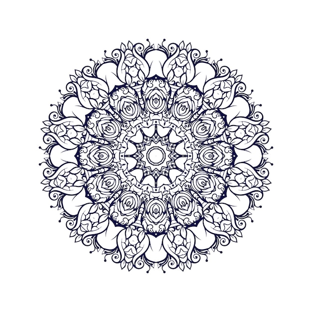 Floral background design, vector indian mandala