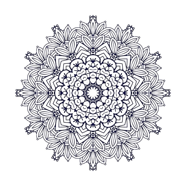 Floral background design, vector indian mandala